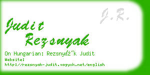 judit rezsnyak business card